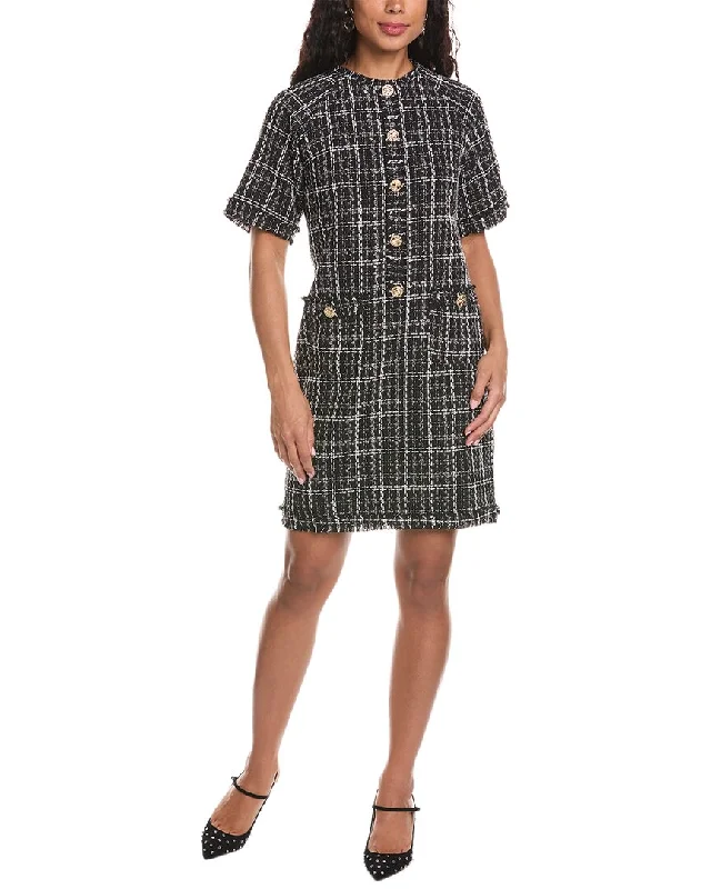 Gracia Tweed Shift Dress Short unclassified dresses