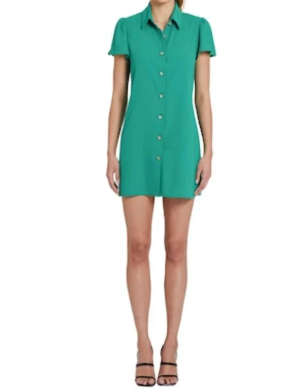 Heddy Dress In Green Lace unclassified dresses