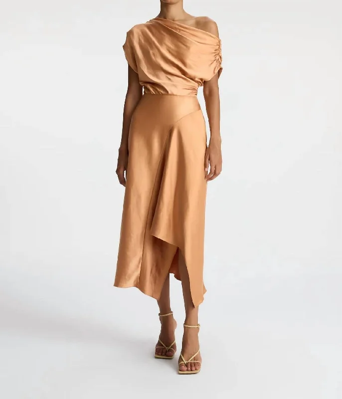 Jasmine Dress In Sandstone Neutral tone unclassified dresses