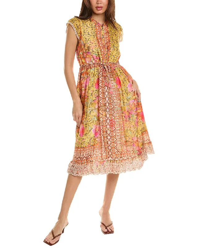 Johnny Was Eliana Lucy Silk Dress Printed unclassified dresses