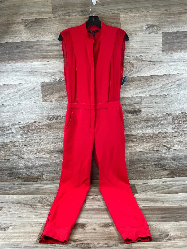 Jumpsuit By Bcbg In Red, Size: Xs Tiered unclassified dresses