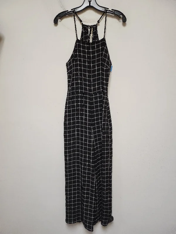 Jumpsuit By Blu Pepper In Checkered Pattern, Size: S Cotton unclassified dresses