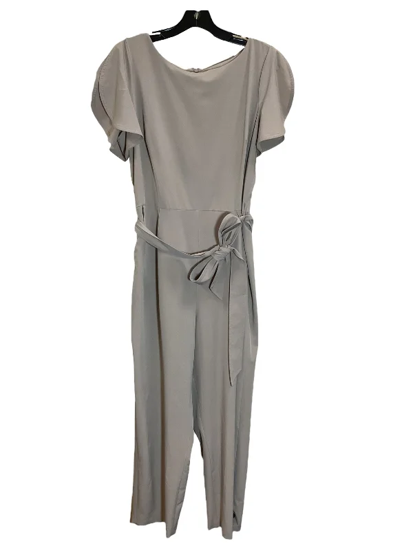 Jumpsuit By Calvin Klein In Beige, Size: L Sleeveless unclassified dresses