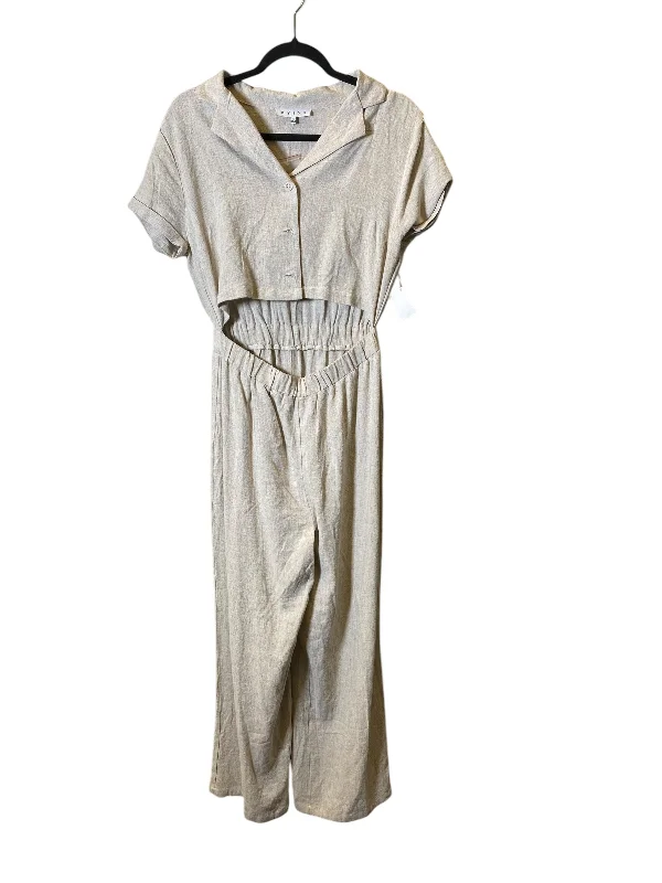 Jumpsuit By Hyfve In Ivory, Size: M Trendy unclassified dresses