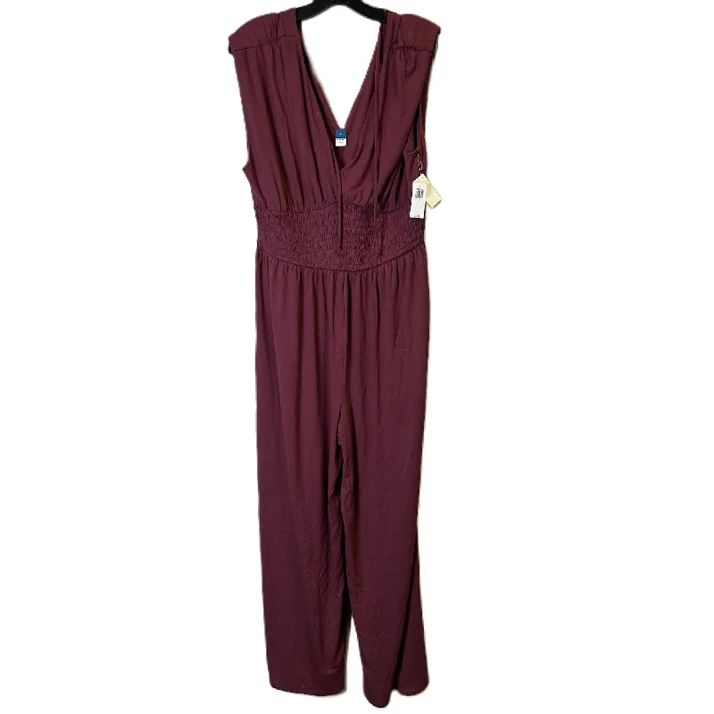 Jumpsuit By Old Navy In Purple, Size: L High-low unclassified dresses