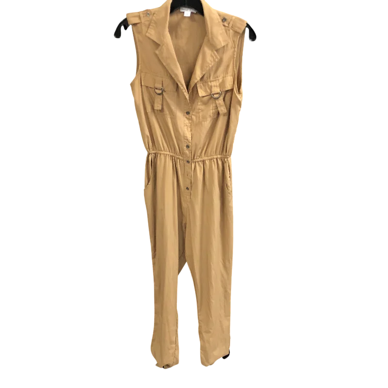 Jumpsuit By THREAD STORY In Tan, Size: S Preppy unclassified dresses