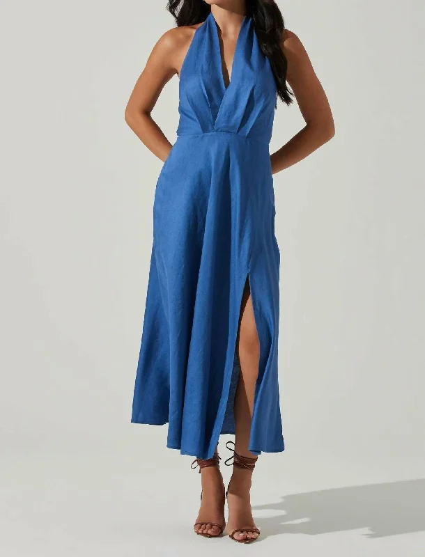 Keava Dress In Blue Knitted unclassified dresses