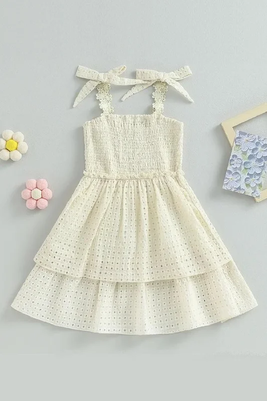 Kids Toddler Girl Summer Dress Sleeveless Bow Ruffle Dresses For Girls Children Clothing Women's unclassified dresses