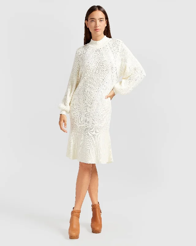 Love Letter Knit Dress Metallic unclassified dresses