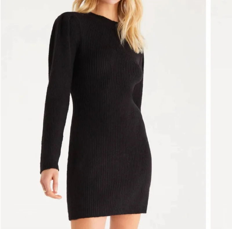 Meredith Dress In Black Neutral tone unclassified dresses