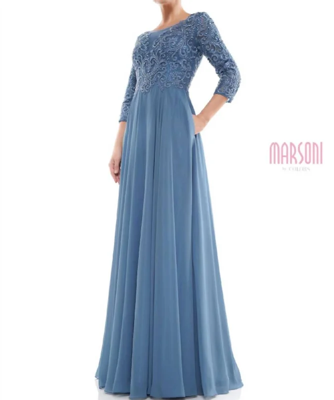 Mv1052 In Slate Blue Date night unclassified dresses