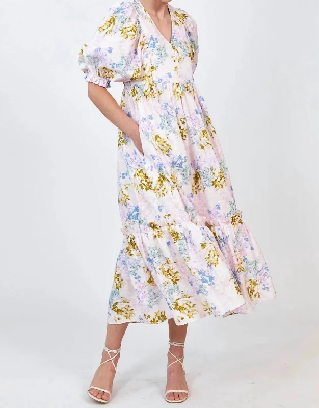 Palmer Dress In Iris Bloom Breathable unclassified dresses