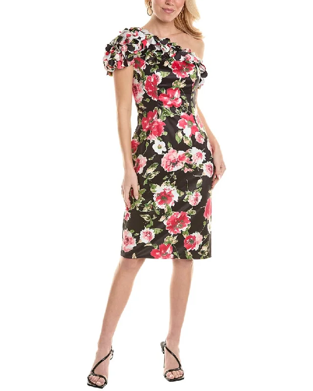 Rene by Rene Ruiz Collection One-Shoulder Printed Sheath Dress Vintage unclassified dresses