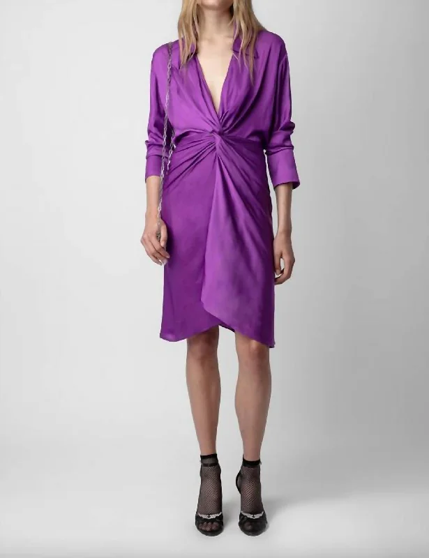 Rozo Satin Dress In Goa High-low unclassified dresses