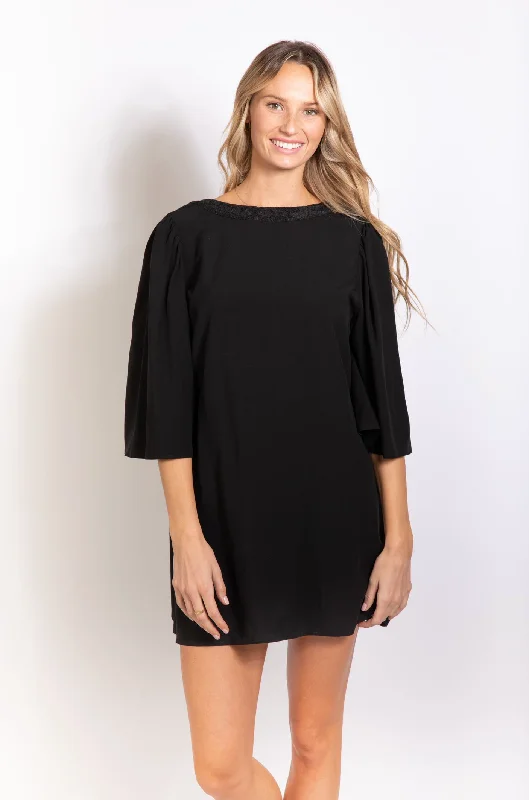 Rusty USA Raeni Low Back Shift Dress BLACK Unique unclassified dresses