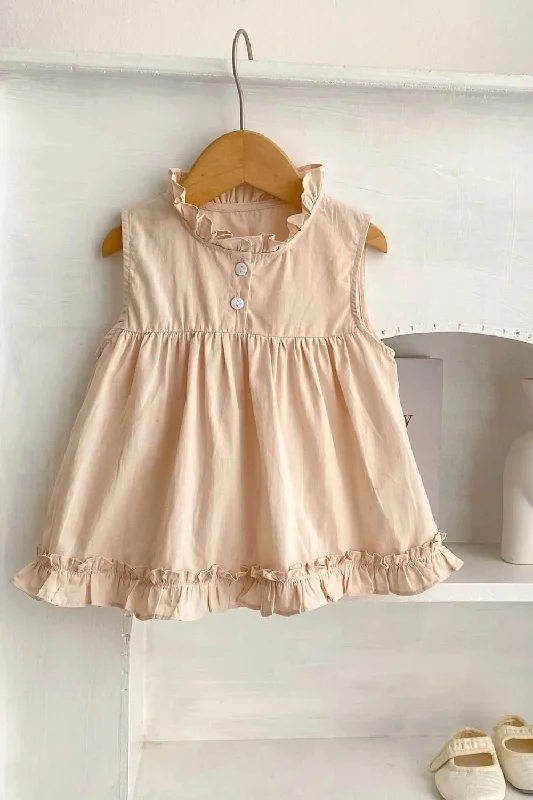 Summer Girls Ruffles Sleeveless Dress Vacation unclassified dresses