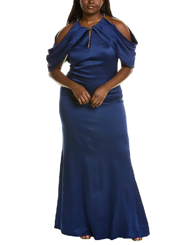 Teri Jon by Rickie Freeman Draped Gown Cocktail unclassified dresses