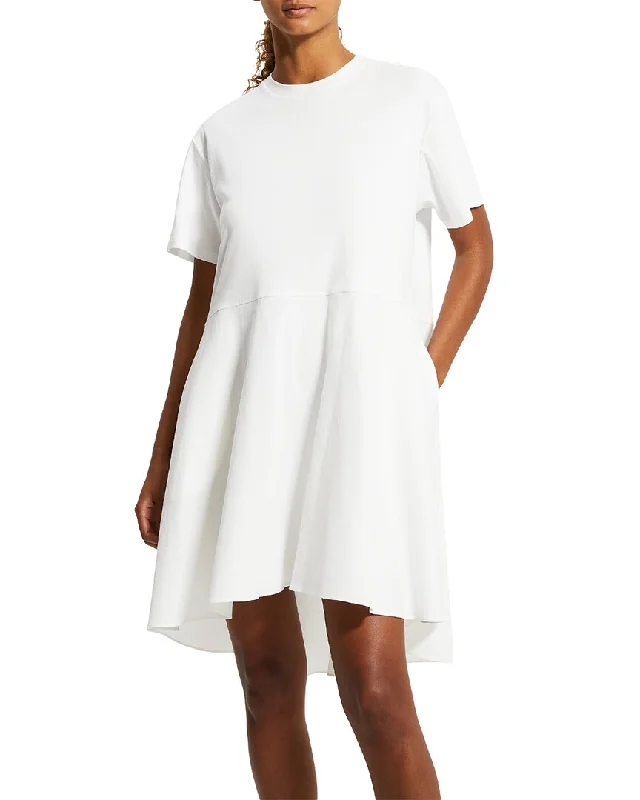 Theory Tiered Linen-Blend Dress Tiered unclassified dresses