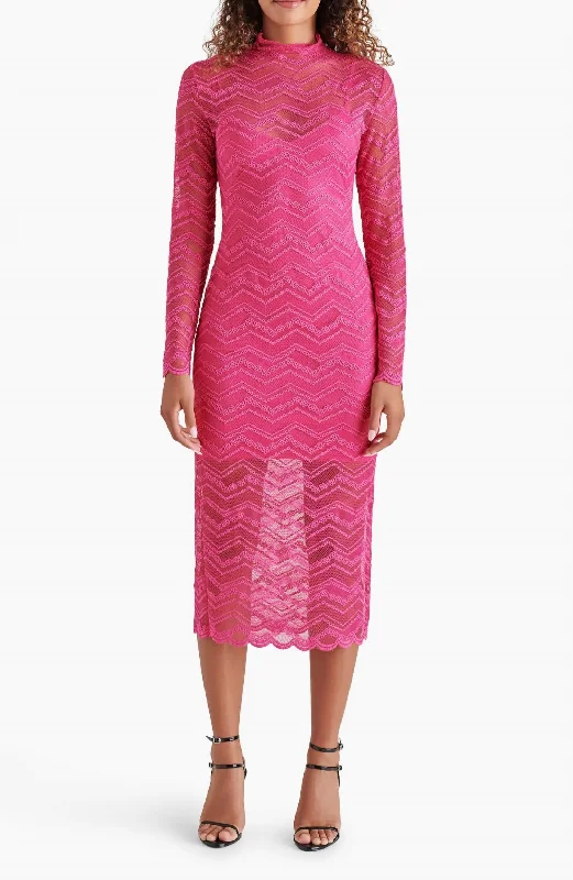 Vivienne Dress In Fuchsia Denim unclassified dresses