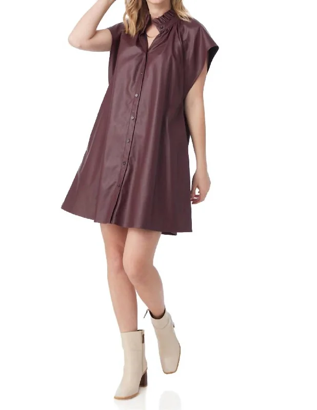 Wilhelmina Dress In Wine Fashionable unclassified dresses