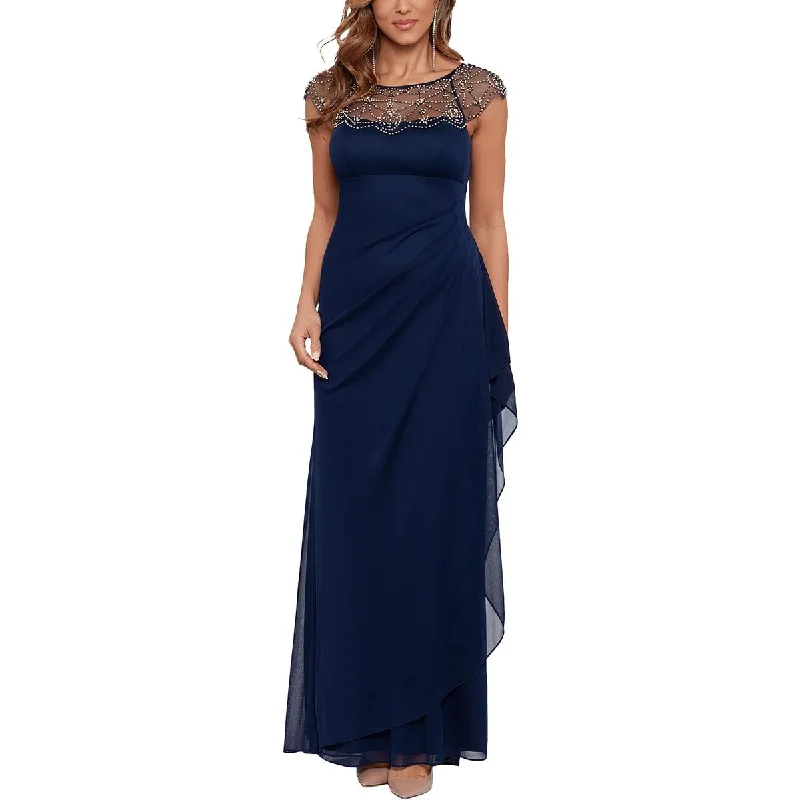 Womens Beaded Long Evening Dress Comfortable Maxi Look