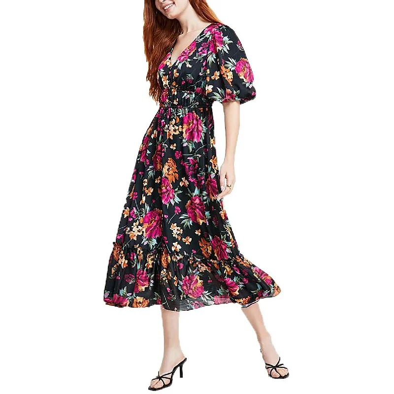 Womens Floral Print Maxi Sundress Flowy Maxi Skirt