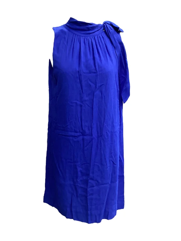 Blue Dress Casual Midi Ann Taylor, Size 12 Ruffled Midi Skirt