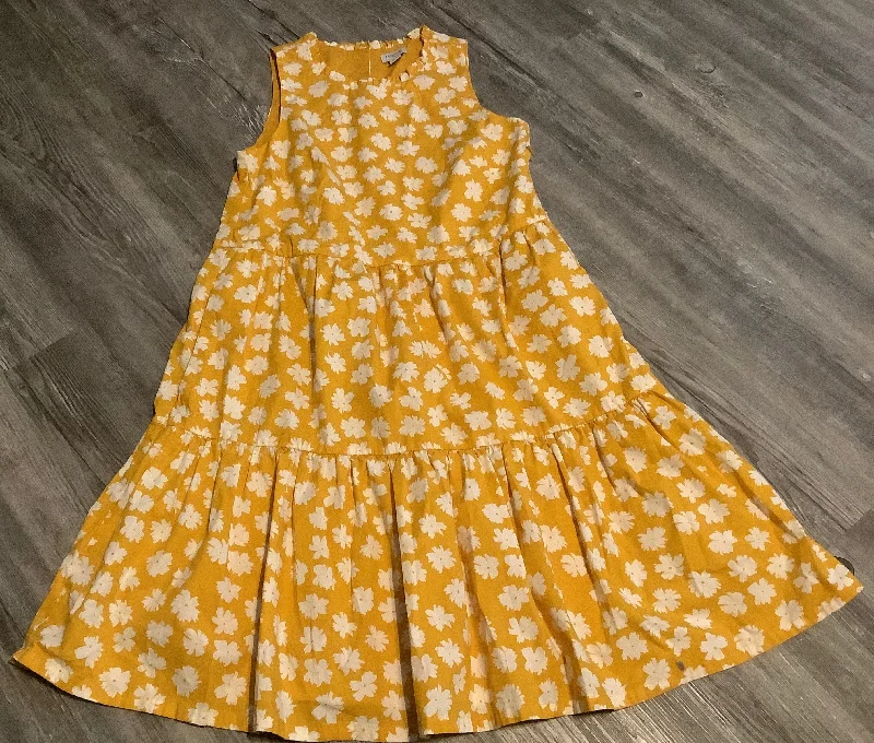 Yellow Dress Casual Midi J. Crew, Size Xxs Bright Midi Skirt